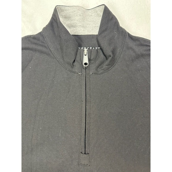 Men's Pima Quarter Zip Pullover, Black - Large Boxercraft - Picture 7 of 9